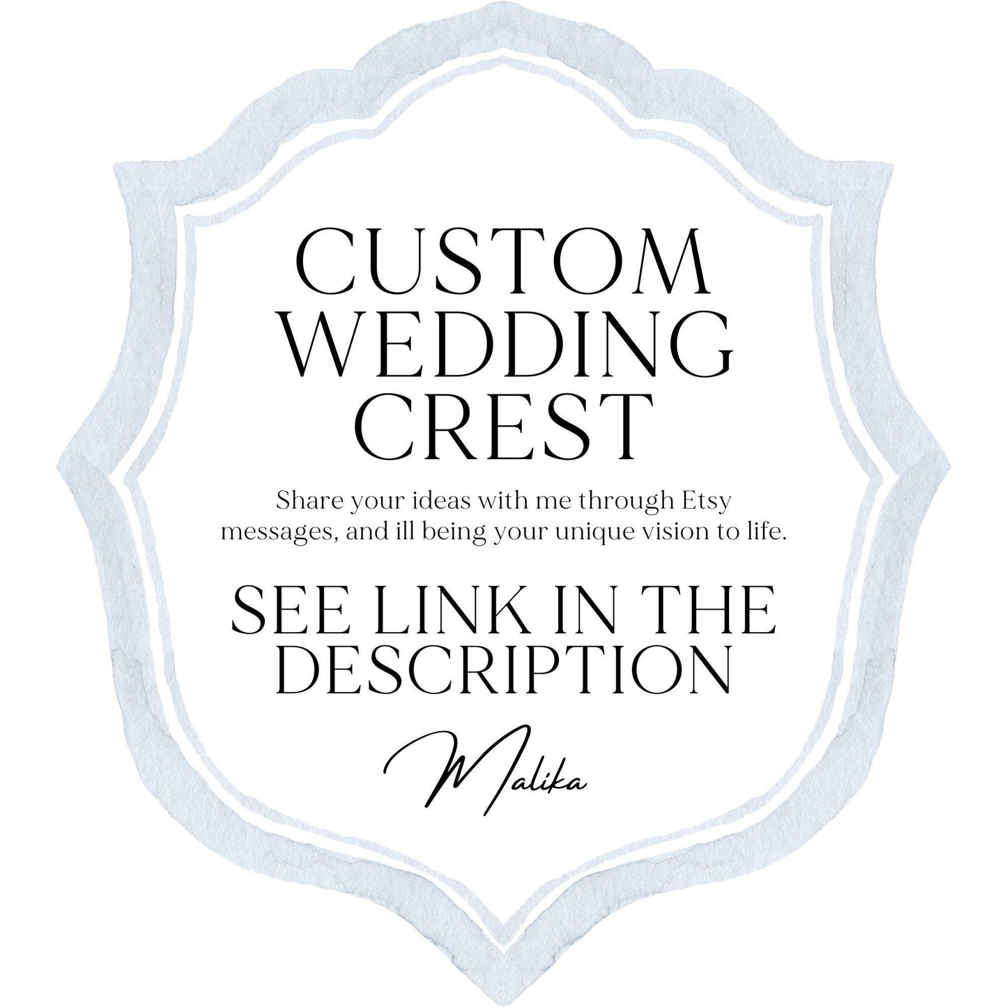 Hydrangea Flower Wedding Crest - Monogram Crest - Hydrangea Floral Luxury Watercolor Wedding Crest - Romantic Wedding Crest- Boho Hydrangea