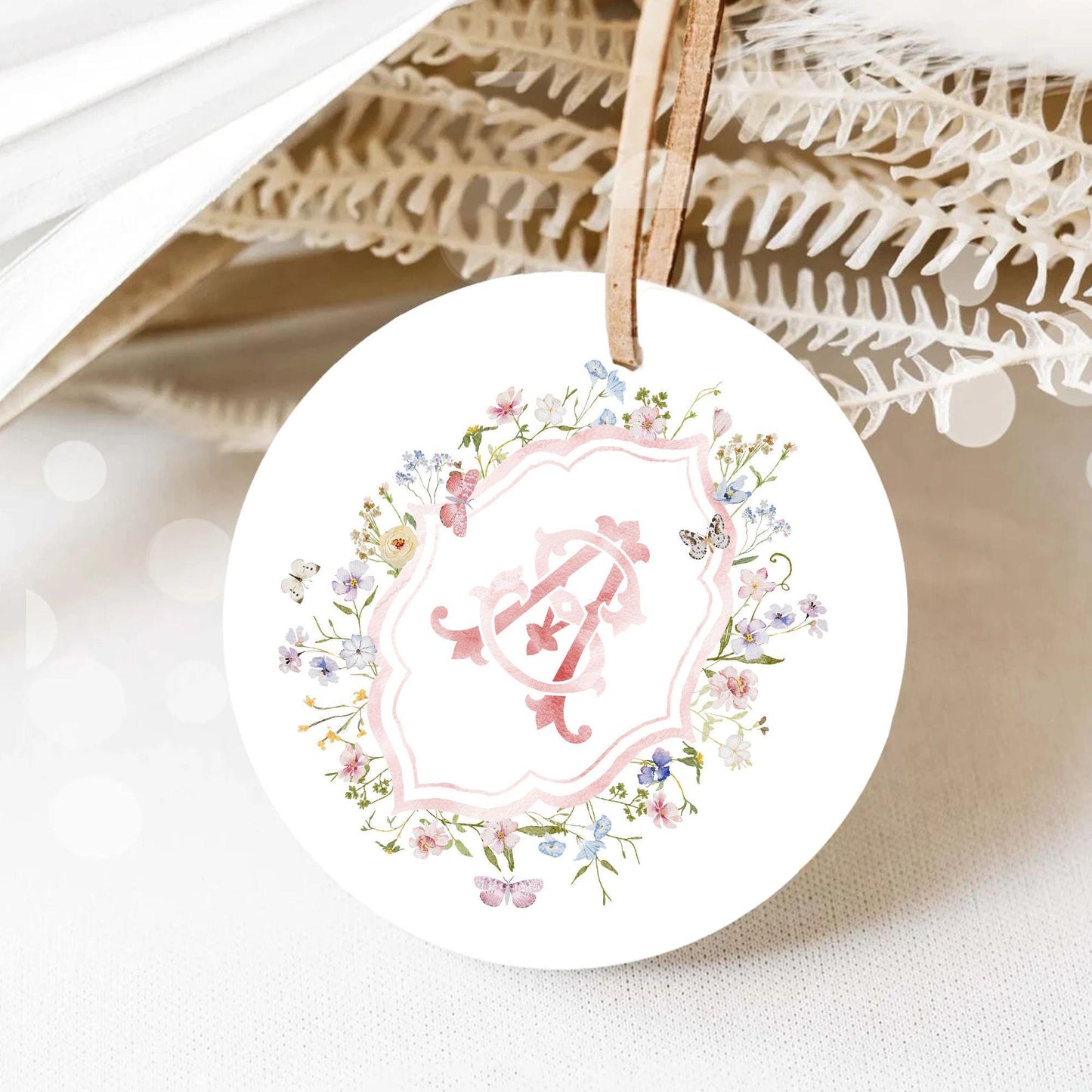 Isabella WildFlower Wedding Crest - Monogram Crest - WildFlower Floral Luxury Watercolor Wedding Crest - Romantic Wedding Crest - WildFlower