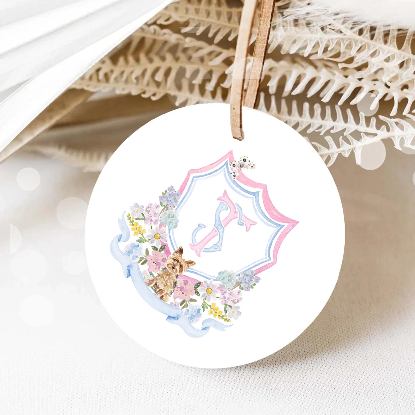 soft watercolor Tones Flower Wedding Crest Watercolor - Monogram Crest - Bright Floral Watercolor Wedding Crest - Romantic Wedding Crest