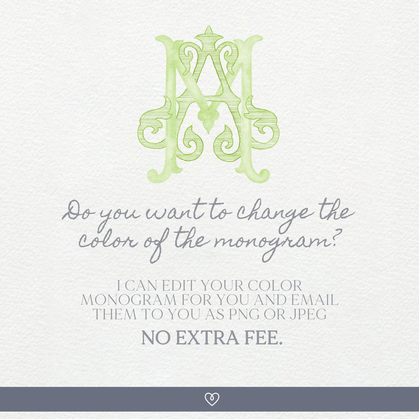 Watercolor Wedding Monogram AM – Classic Letter Crest (Digital Download)
