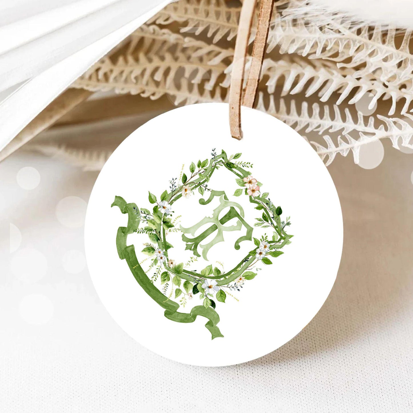 Romantic Garden Flower Wedding Crest - Monogram Crest - Watercolor Colorful Spring Floral Watercolor Wedding Crest - Romantic Wedding Crest
