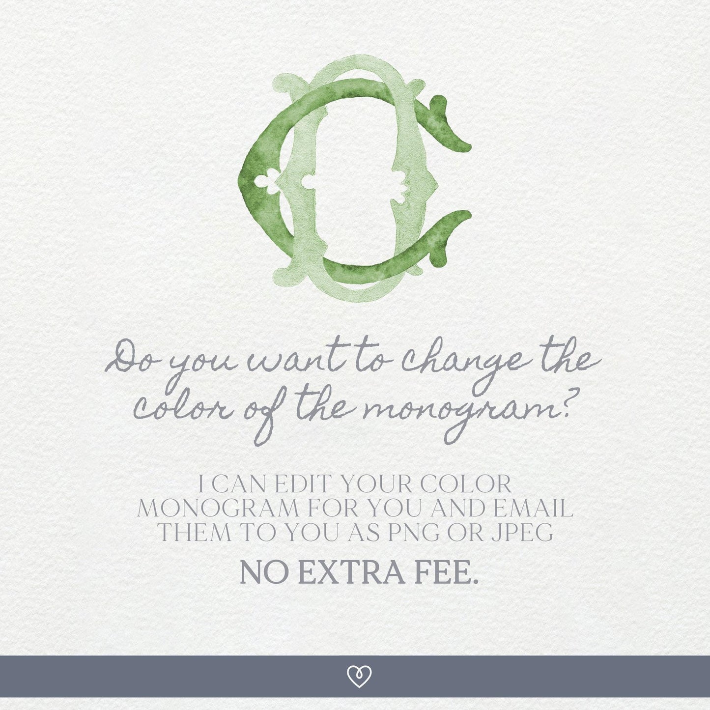 Watercolor Wedding Monogram – Classic Letter Art (Digital Download)