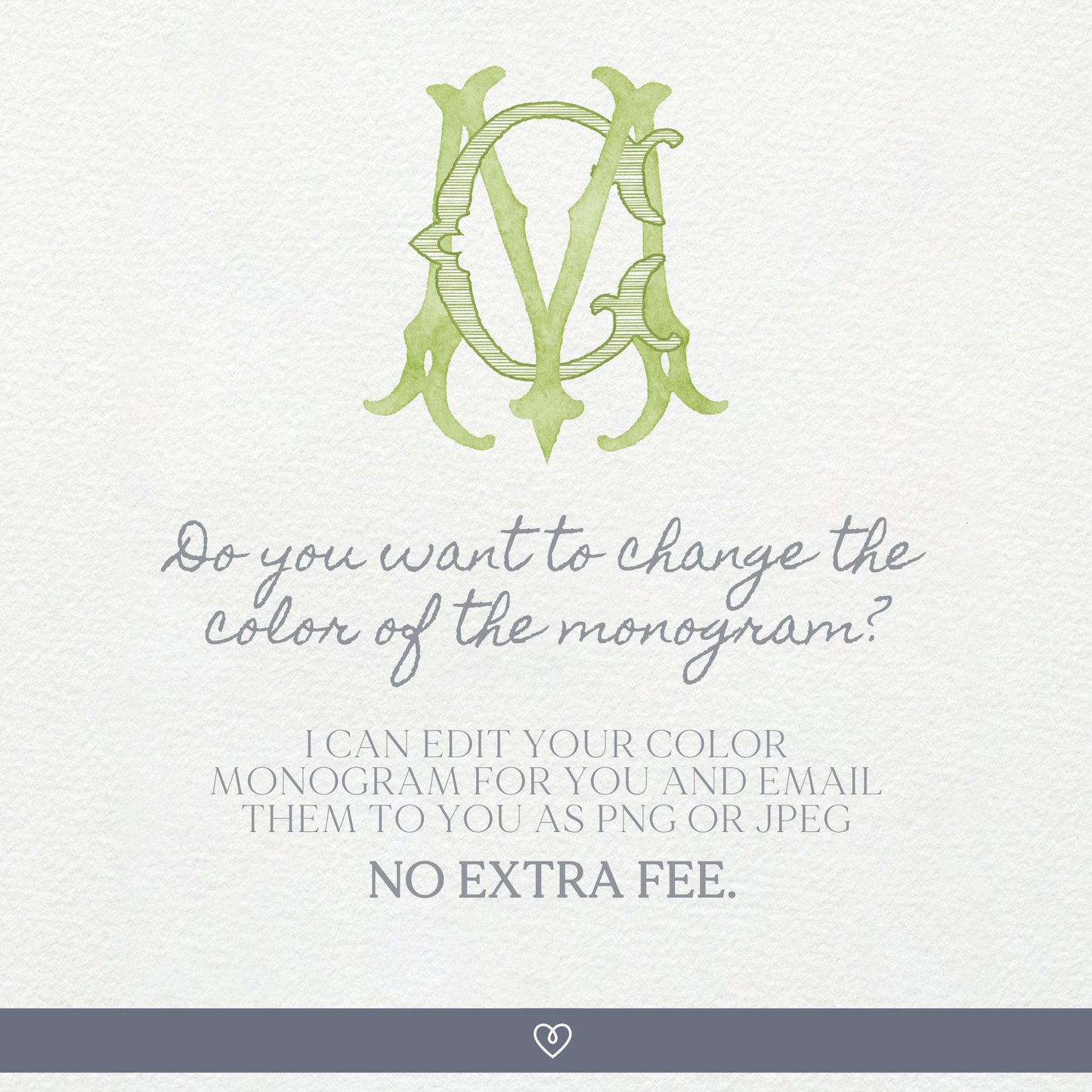 Watercolor Wedding Monogram – Classic CM Design (Digital Download)