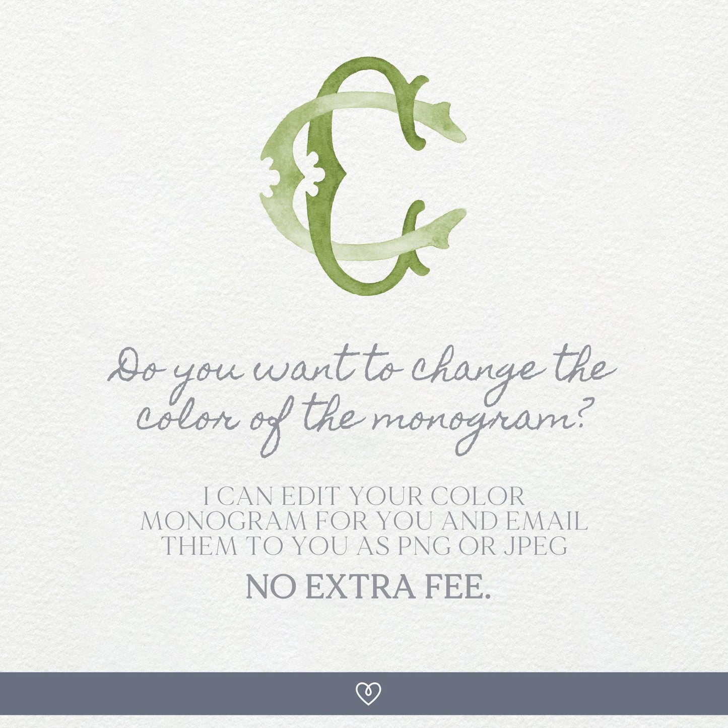 Watercolor Wedding Monogram CC Classic Monogram - Digital Download - 2 Letter Monogrammed - Custom Watercolor Wedding Crest