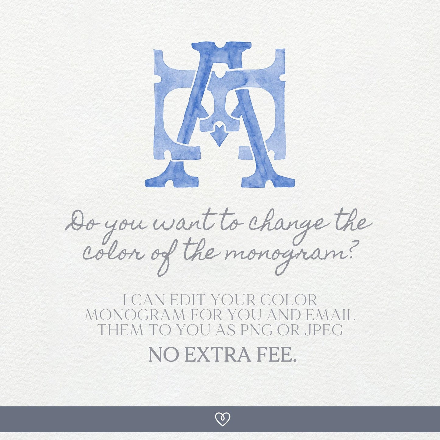 Watercolor Wedding Monogram AE  - EA Classic Monogram - Digital Download - 2 Letter Monogrammed - Custom Watercolor Wedding Crest