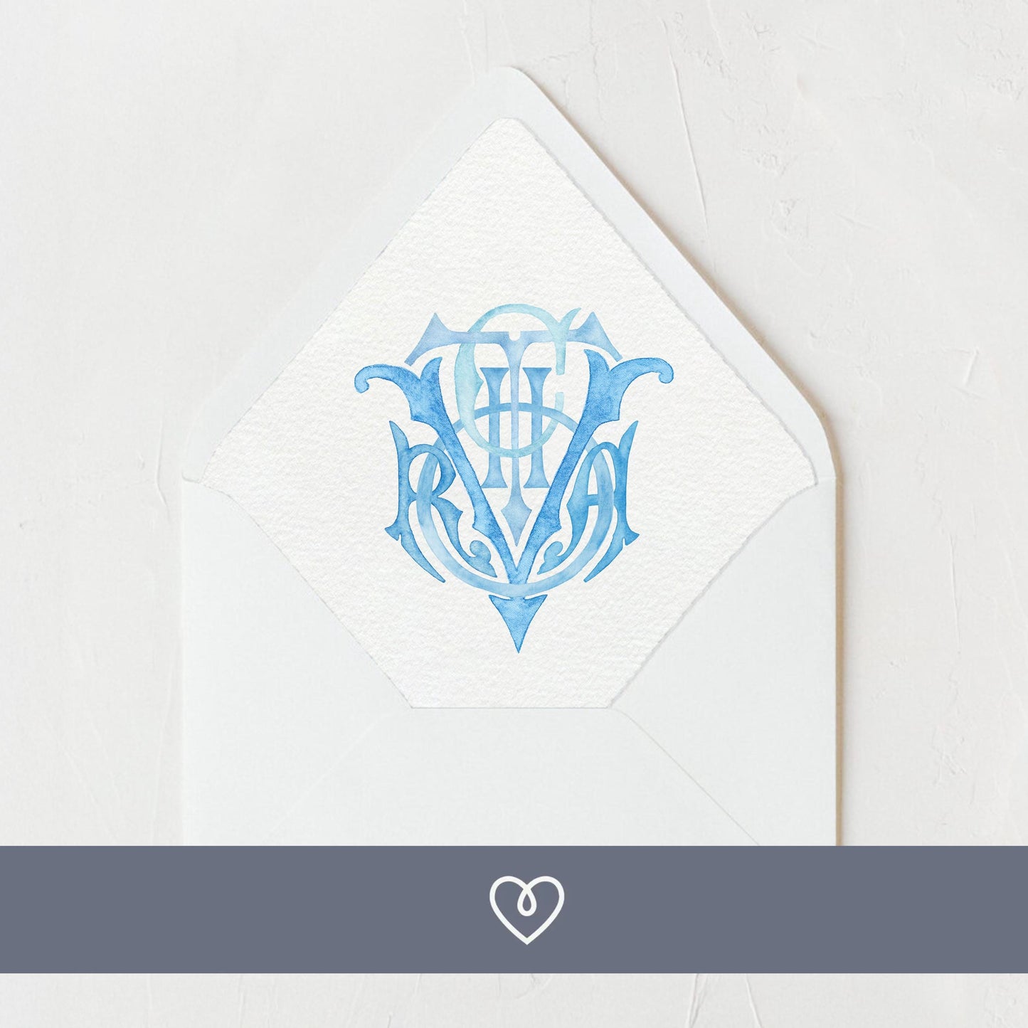 Custom Monogram Name Initial 4-5 Letters, Monogram for Crest Design, Wedding Monogram, Wedding Logo, Custom Watercolor Wedding Crest