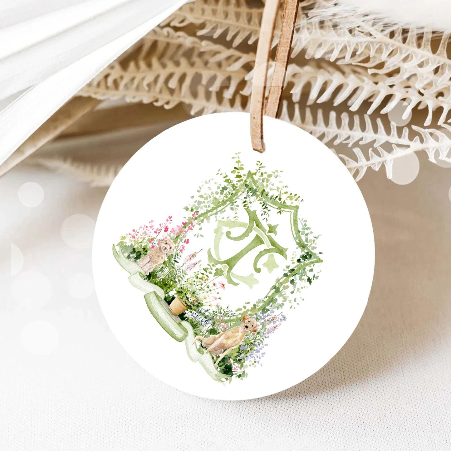 Romantic Garden Flower Wedding Crest - Monogram Crest - Watercolor Colorful Spring Floral Watercolor Wedding Crest - Romantic Wedding Crest