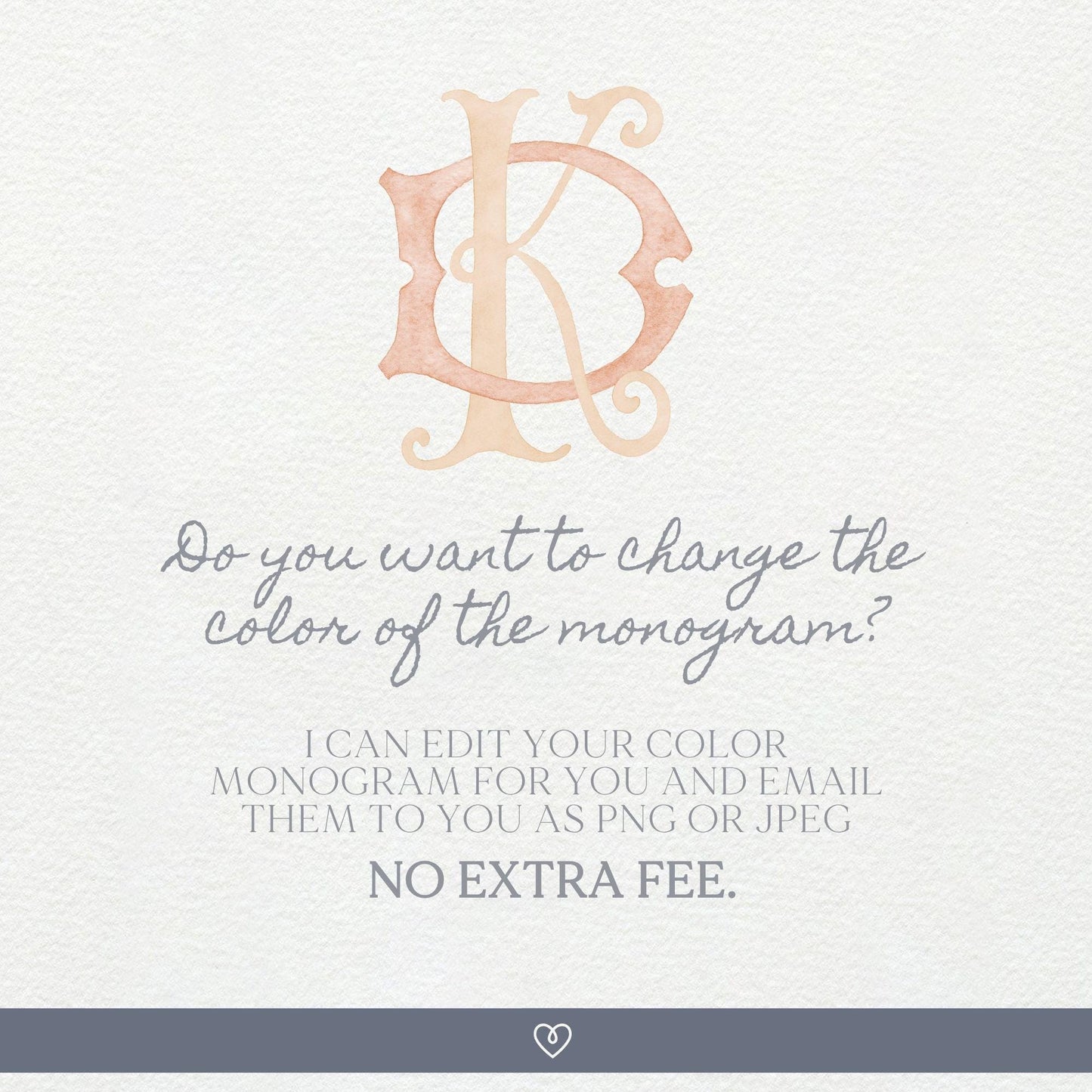 Watercolor Wedding Monogram DK – Classic Initials (Digital Download)