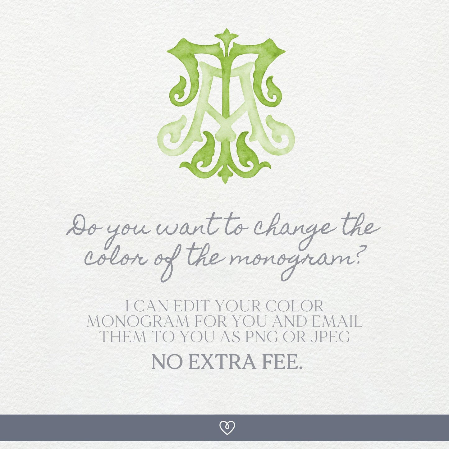 Watercolor Wedding Monogram TA/AT – Elegant Initial Crest (Digital Download)