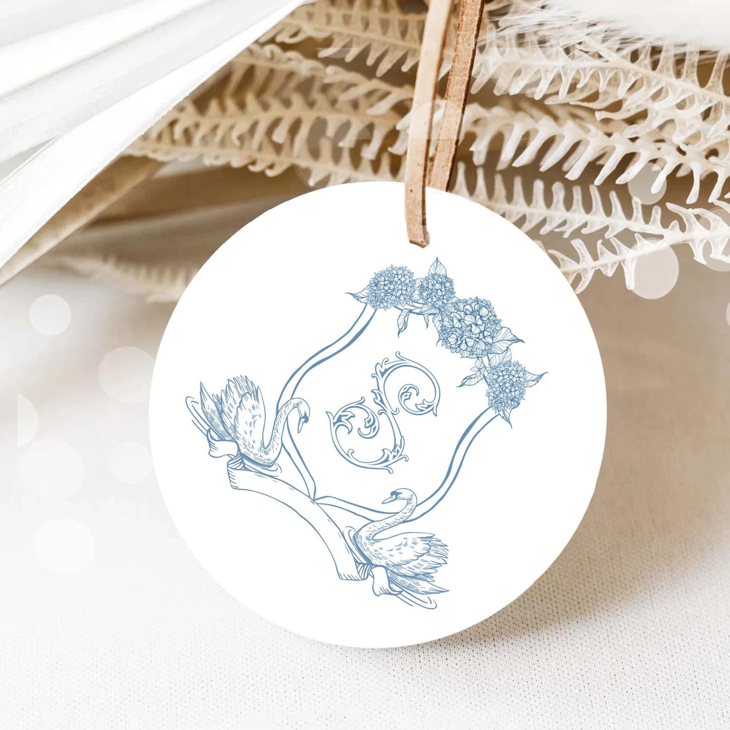 Vintage Hydrangea Flower Wedding Crest - Monogram Crest - Hydrangea Floral Luxury Line art Wedding Crest - Romantic Wedding Crest