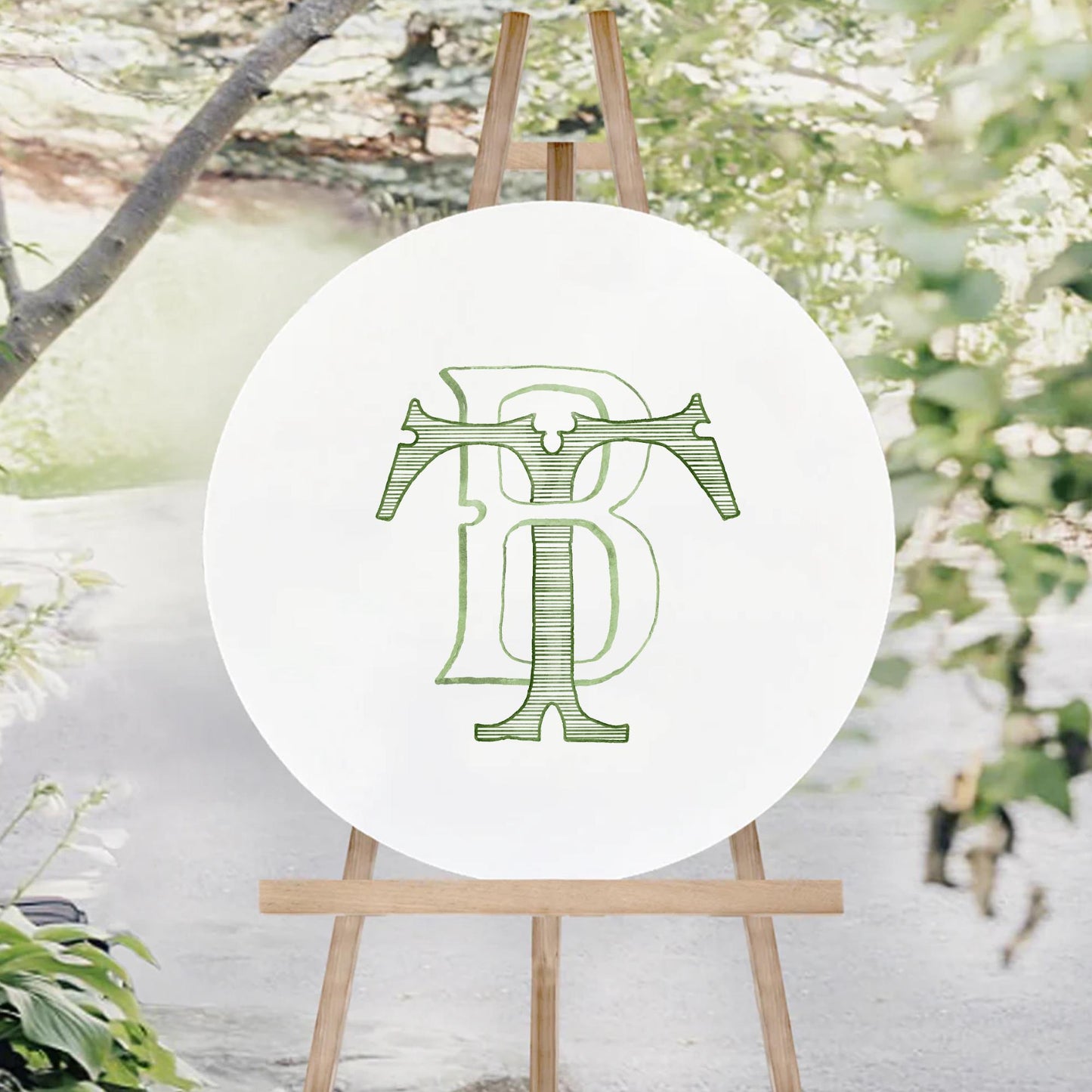 Custom Monogram Initial Letters, Monogram for Crest Design, Wedding Monogram, Wedding Logo, Custom Watercolor Wedding Crest