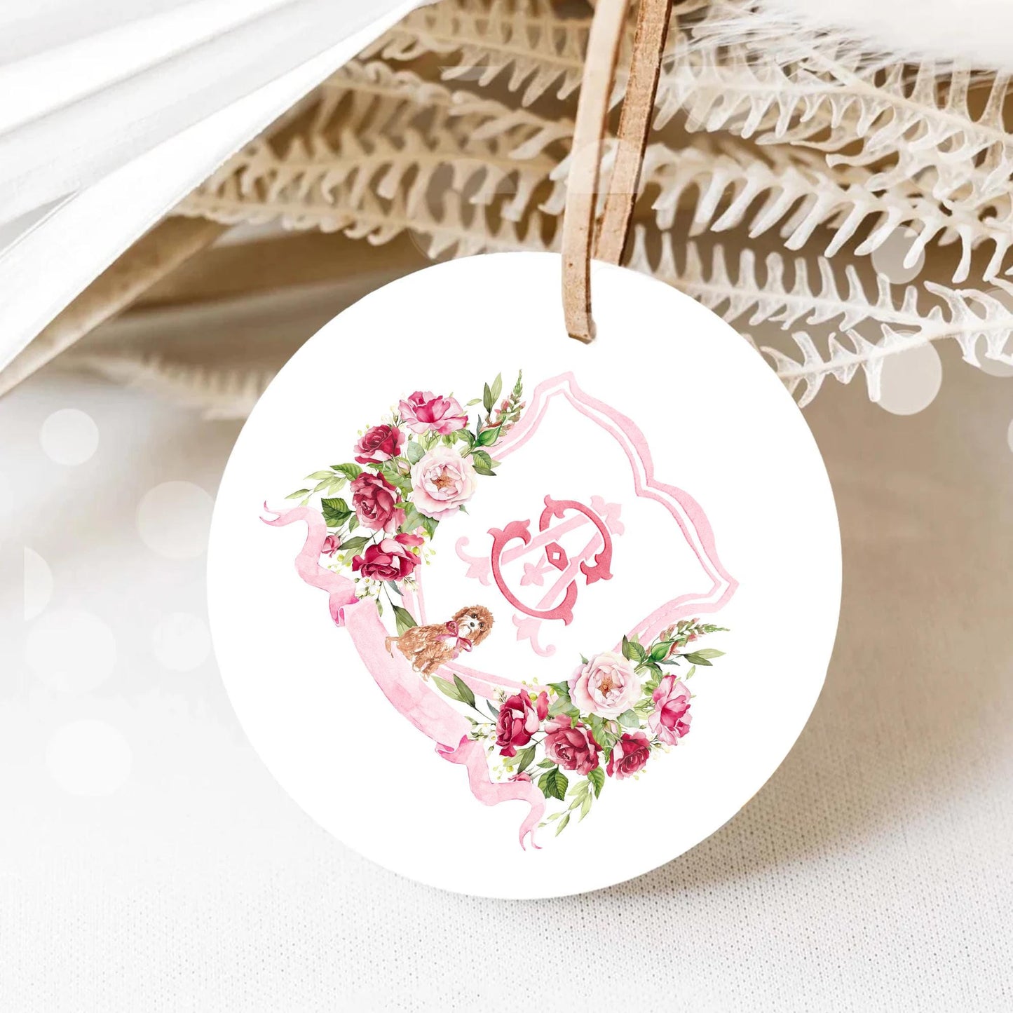 Burgundy Rose Flower Wedding Crest - Monogram Crest - Burgundy Floral Watercolor Wedding Crest - Romantic Wedding Crest- Boho Burgundy