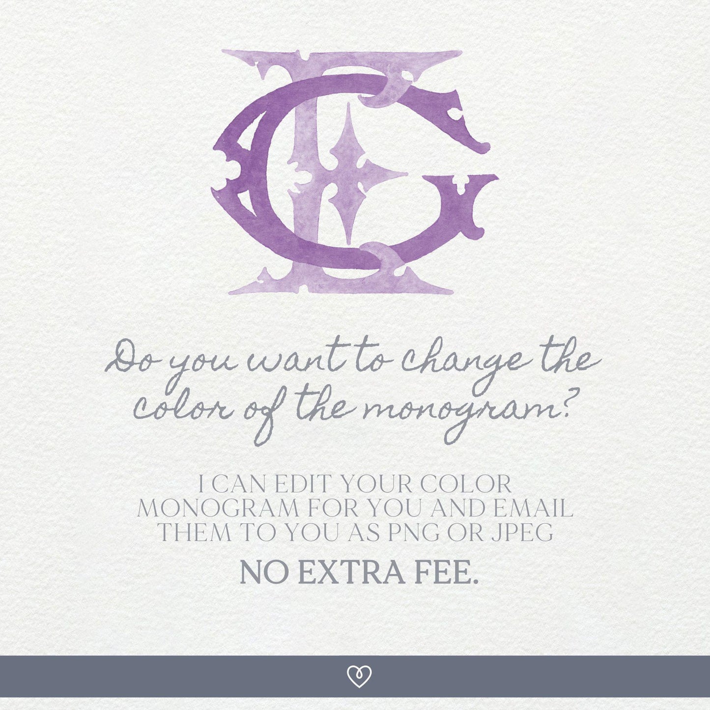 Watercolor Wedding Monogram GE/EG – Classic Letter Design (Digital Download)