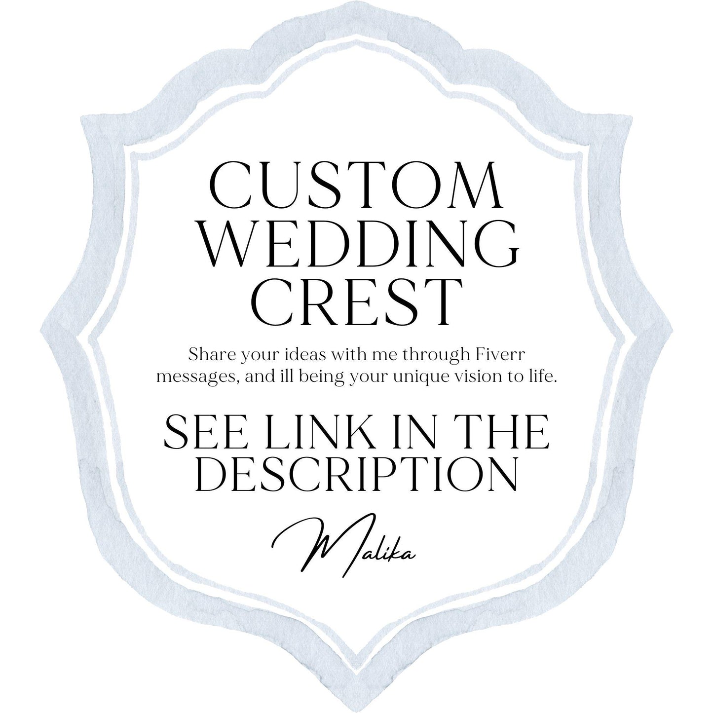 Watercolor Hibiscus Flower Wedding Crest - Monogram Crest - tropical hibiscus Floral Watercolor Wedding Crest - Romantic Wedding Crest