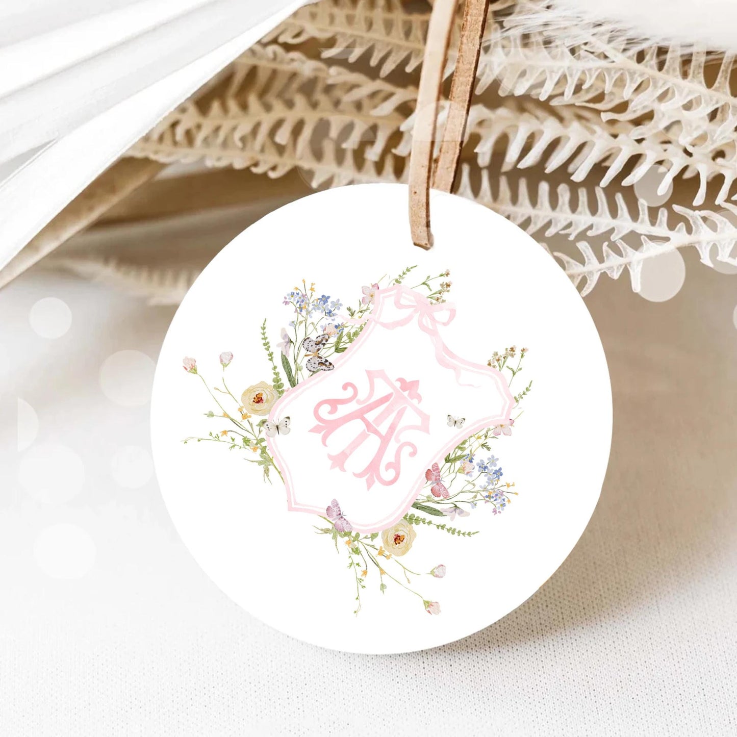 Isabella WildFlower Wedding Crest - Monogram Crest - WildFlower Floral Luxury Watercolor Wedding Crest - Romantic Wedding Crest - WildFlower