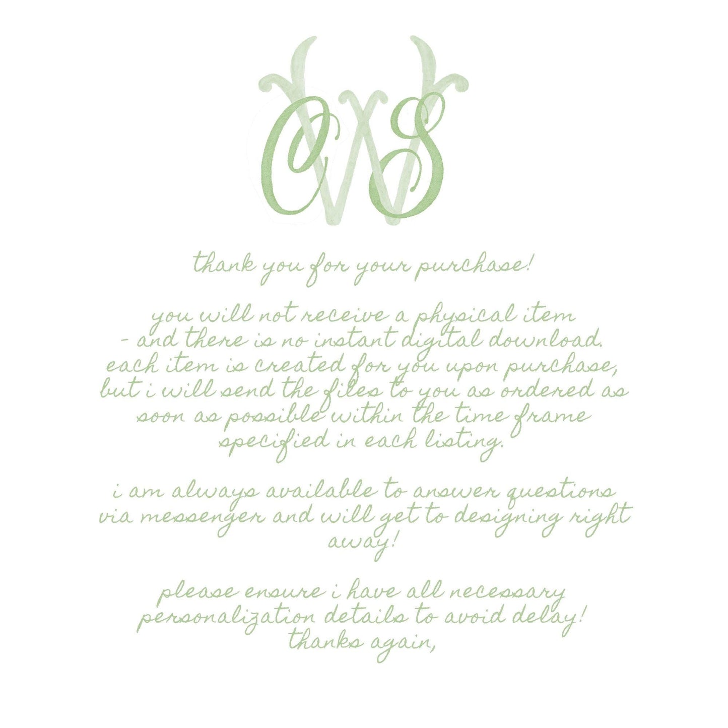 Custom Three Monogram Initial Letters, Three Monogram for Crest Design, Wedding Monogram, Wedding Logo, Custom Watercolor Wedding Crest