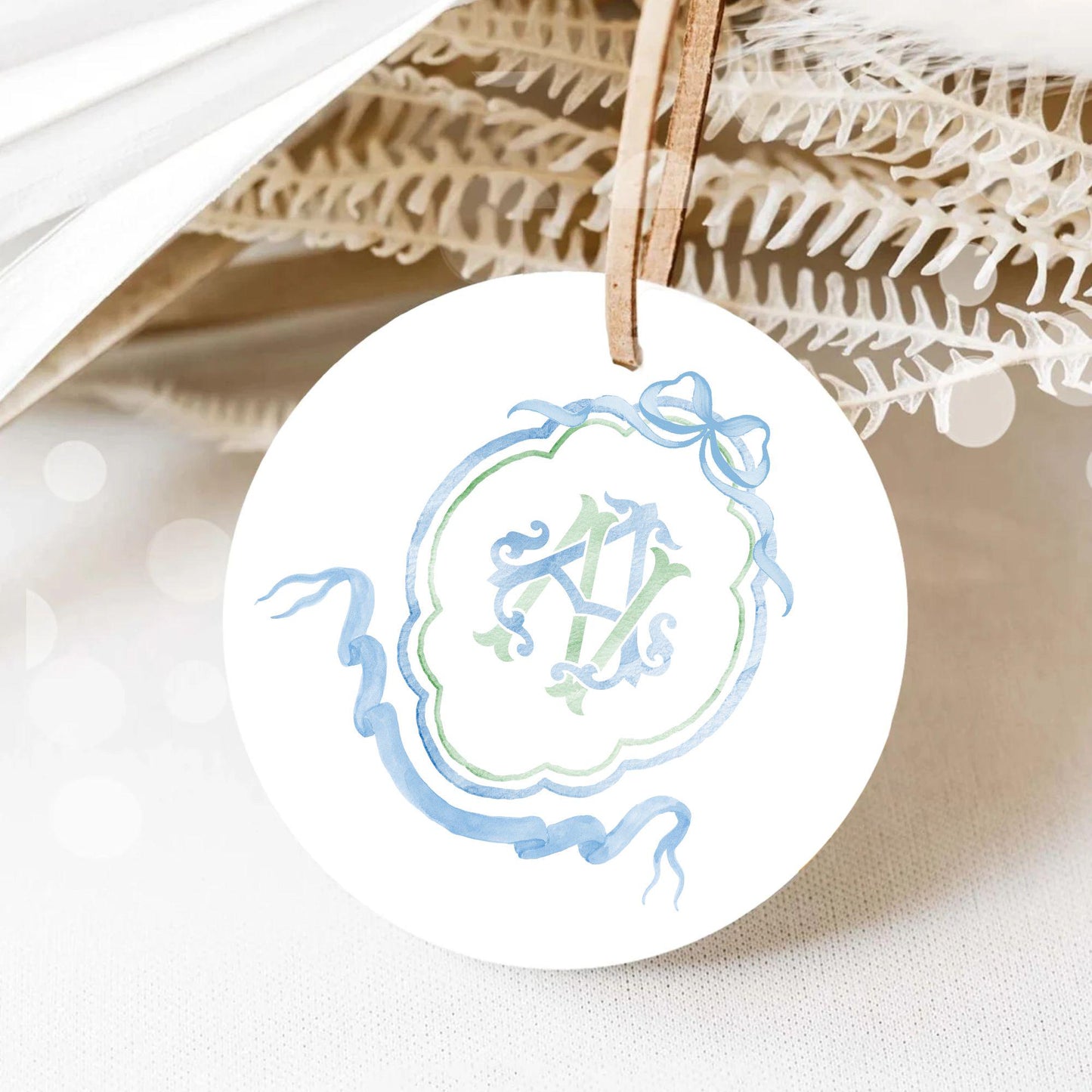 Modern Classic Wedding Crest - Monogram Crest - Luxury Watercolor Wedding Crest - Romantic Wedding Crest - Custom Monogram Initial Letters
