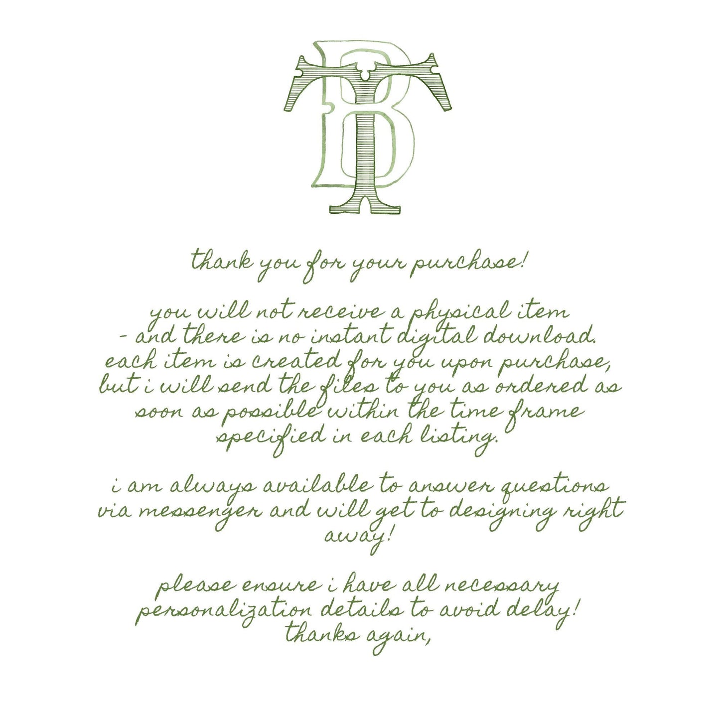Custom Monogram Initial Letters, Monogram for Crest Design, Wedding Monogram, Wedding Logo, Custom Watercolor Wedding Crest