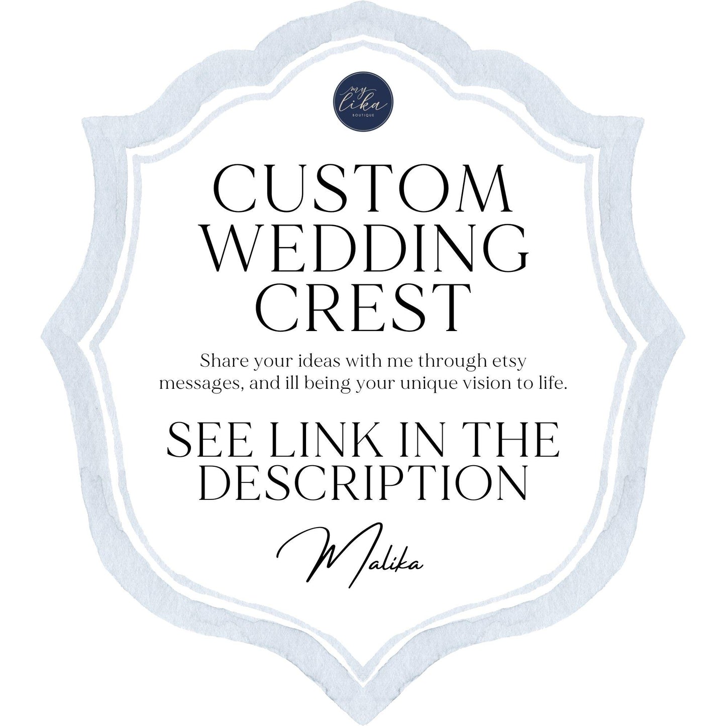 White Green Orchid Protea Tropical Flower Wedding Crest - Monogram Crest - Orchid Floral Watercolor Wedding Crest - Romantic Wedding Crest