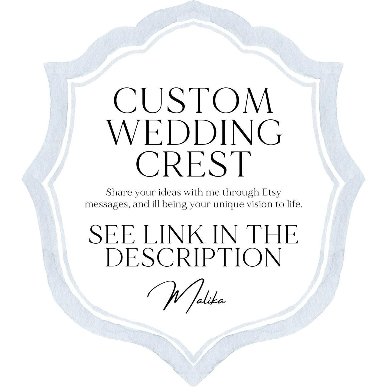 Wildflowers Bright Floral Colorful Watercolor Wedding Crest - Monogram Crest - Wildflowers Olivia Garden Flower Watercolor Wedding Crest