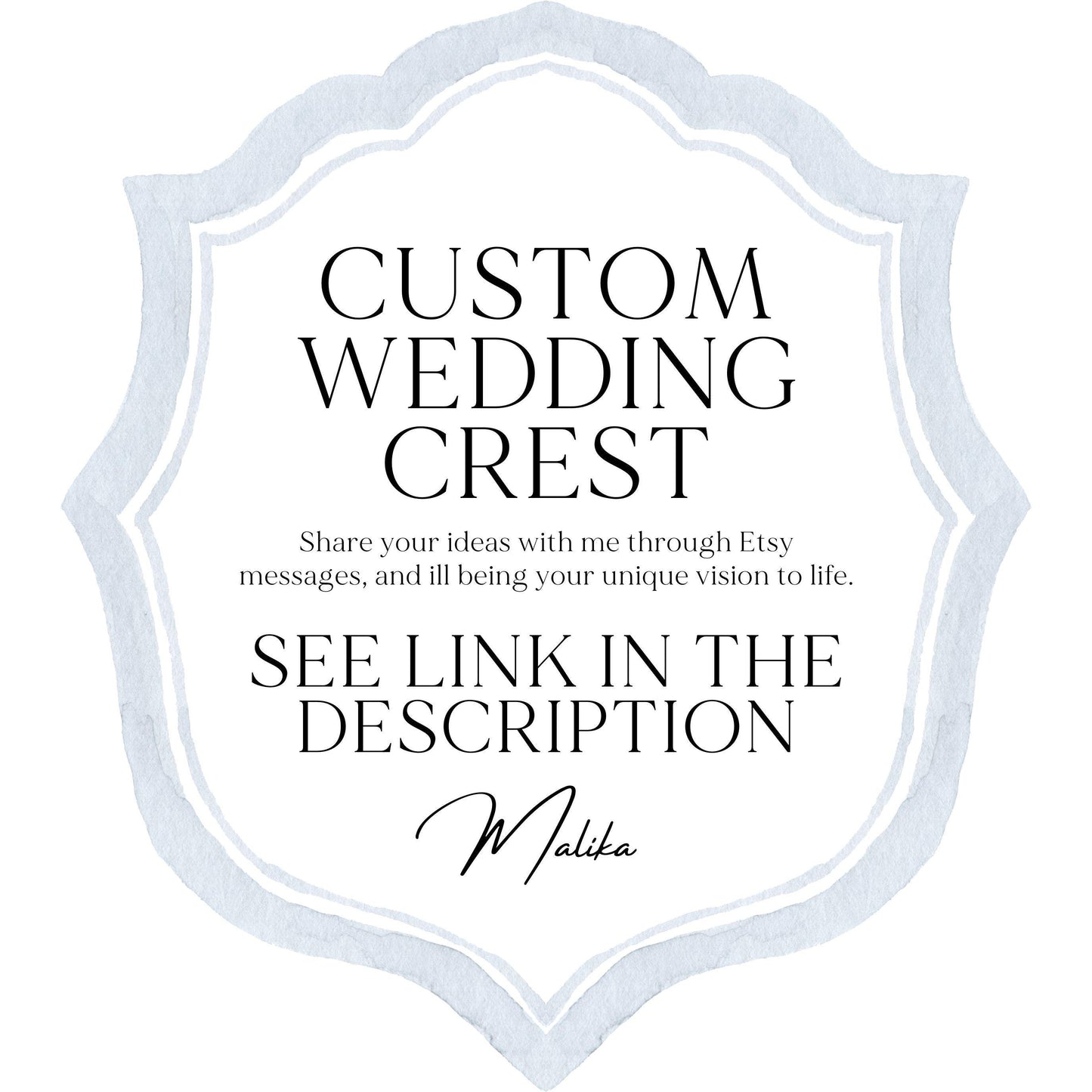 White Hydrangea Blush Peony Flower Wedding Crest - Monogram Crest - Floral Luxury Watercolor Wedding Crest - Romantic Wedding Crest